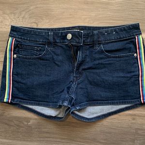 Express Jean Low Rise Short Shorts